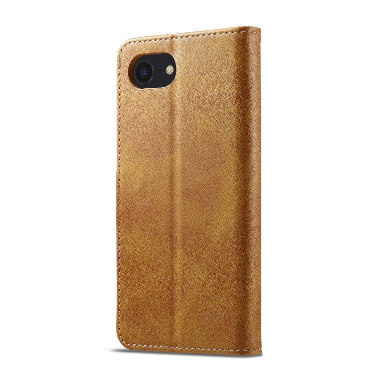 LC.IMEEKE Calf Texture Horizontal Flip Leather Case For iPhone SE 2024(Yellow) - More iPhone Cases by LC.IMEEKE | Online Shopping UK | buy2fix