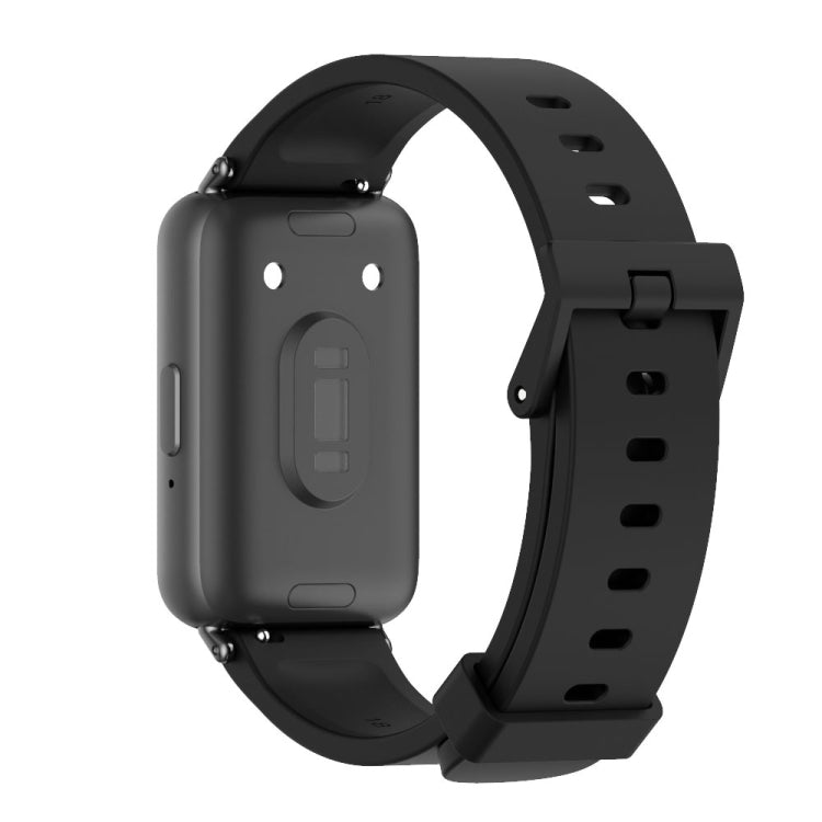 For Samsung Galaxy Fit 3 Mijobs Silicone Watch Band(Black) - Watch Bands by MIJOBS | Online Shopping UK | buy2fix