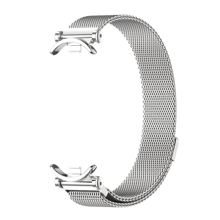 For Xiaomi Mi Band 8 / 9 / 9 NFC Mijobs GT4 Milan Magnetic Metal Watch Band(Silver) - Watch Bands by MIJOBS | Online Shopping UK | buy2fix