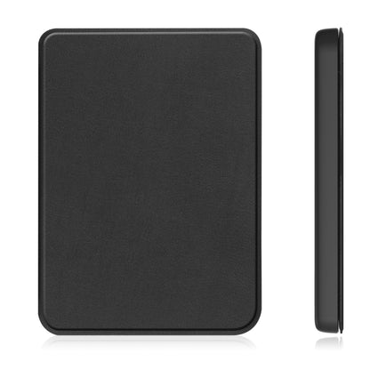 For KOBO Clara Colour 2024 / BW Solid Color Voltage Caster TPU Leather Smart Tablet Case(Black) - Others by buy2fix | Online Shopping UK | buy2fix