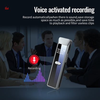 JNN Q7 Mini Portable Voice Recorder with OLED Screen, Memory:32GB(Metal Gray) - Recording Pen by JNN | Online Shopping UK | buy2fix