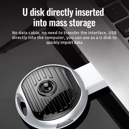JNN S13 Zinc Alloy U-disk Voice Recorder, Memory:16GB(Silver) - U-Disk Recorder by JNN | Online Shopping UK | buy2fix