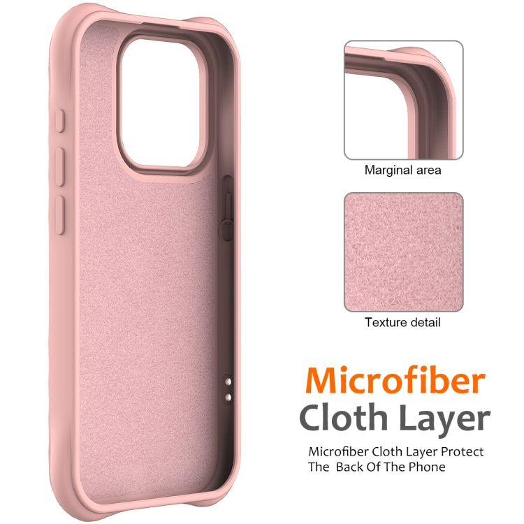 For iPhone 16 Pro Wave Texture MagSafe Magnetic Liquid Silicone Phone Case(Pink) - iPhone 16 Pro Cases by buy2fix | Online Shopping UK | buy2fix