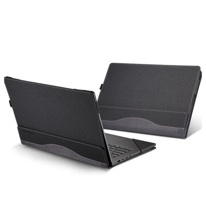 For HP Envy X360 16 inch 16-ac Leather Laptop Shockproof Protective Case(Black) - 15.6 - 17 inch by buy2fix | Online Shopping UK | buy2fix