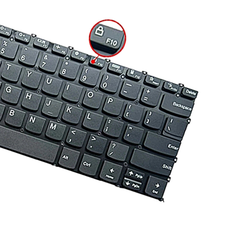 For Lenovo IdeaPad 5 US Version Laptop Backlight Keyboard, F10 Key with Lock Icon(Black) - Lenovo Spare Parts by buy2fix | Online Shopping UK | buy2fix
