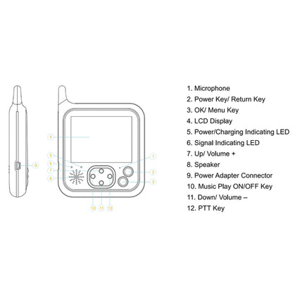 VB607 3.2 inch LCD Screen Baby Monitor Care Camera(EU Plug) - Baby Monitor by buy2fix | Online Shopping UK | buy2fix