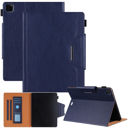 For iPad Pro 11 2024 Solid Color Metal Buckle Leather Smart Tablet Case(Royal Blue) - iPad Pro 11 2024 Cases by buy2fix | Online Shopping UK | buy2fix