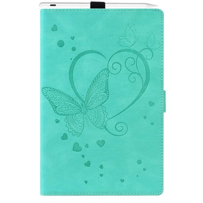 For iPad Pro 11 2024 Love Butterfly Embossed Leather Tablet Case(Mint Green) - iPad Pro 11 2024 Cases by buy2fix | Online Shopping UK | buy2fix