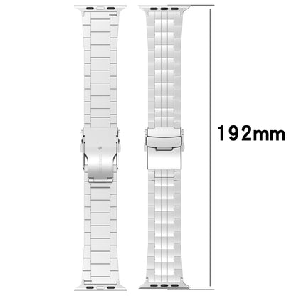 For Apple Watch Series 2 42mm Armor 5-bead Titanium Watch Band(Black) - Watch Bands by buy2fix | Online Shopping UK | buy2fix