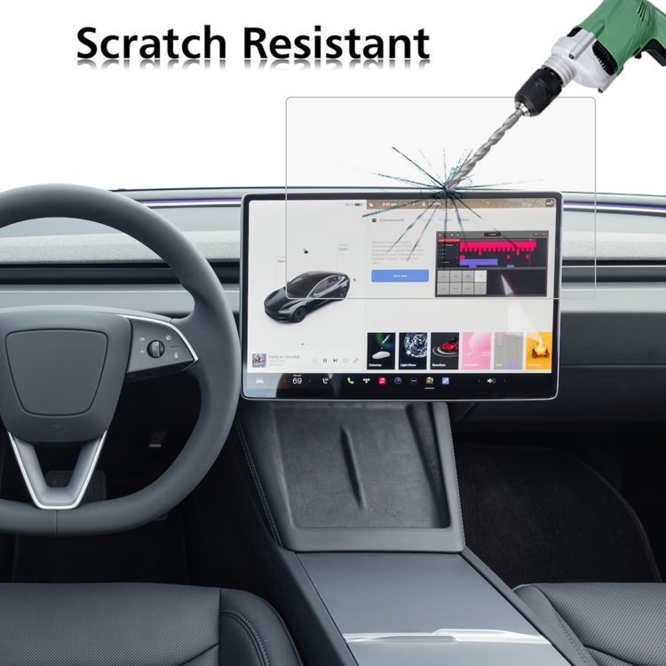 For Tesla Model 3 2024 2pcs Car Navigator Protective Film Tempered Glass Film - Accessories by buy2fix | Online Shopping UK | buy2fix