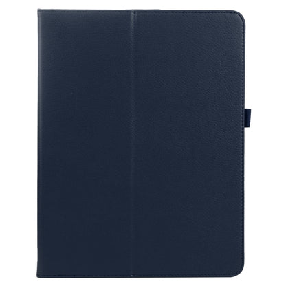 For iPad Pro 13 2024 Litchi Texture Solid Color Leather Tablet Case(Dark Blue) - iPad Pro 13 2024 Cases by buy2fix | Online Shopping UK | buy2fix