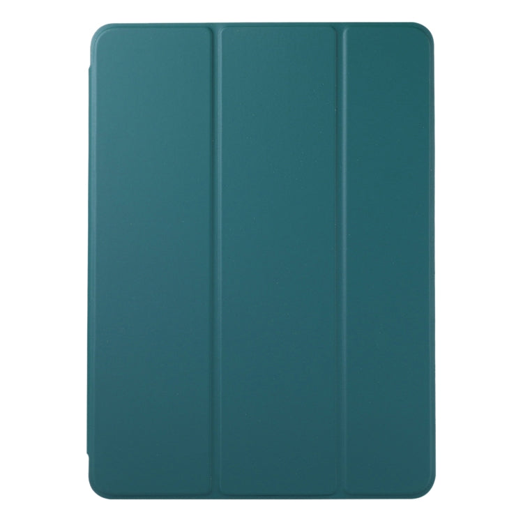 For iPad Pro 13 2024 Double-sided Clip Non-buckle Magnetic PU Smart Tablet Case(Dark Green) - iPad Air 13 2024 Cases by buy2fix | Online Shopping UK | buy2fix