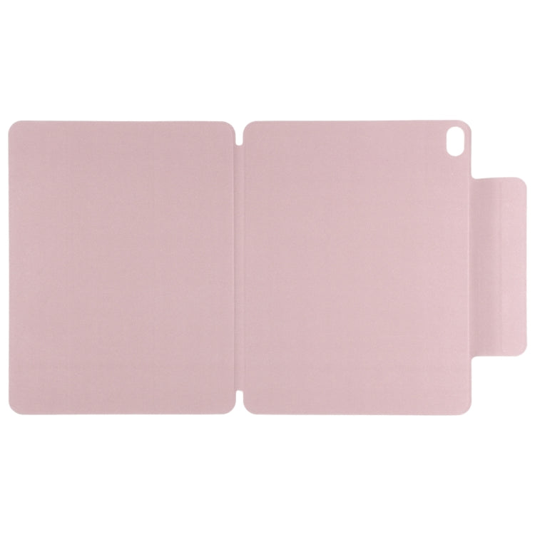 For iPad Air 13 2024 Double-sided Clip Fixed Buckle Magnetic PU Leather Smart Tablet Case(Rose Gold) - iPad Air 13 2024 Cases by buy2fix | Online Shopping UK | buy2fix