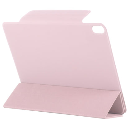 For iPad Air 13 2024 Double-sided Clip Fixed Buckle Magnetic PU Leather Smart Tablet Case(Rose Gold) - iPad Air 13 2024 Cases by buy2fix | Online Shopping UK | buy2fix