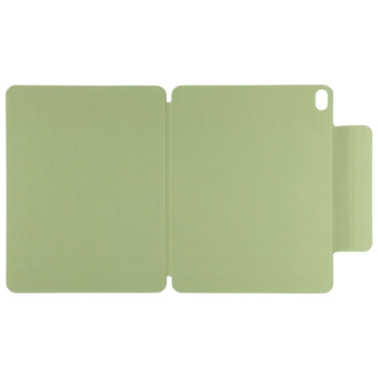 For iPad Air 13 2024 Double-sided Clip Fixed Buckle Magnetic PU Leather Smart Tablet Case(Grass Green) - iPad Air 13 2024 Cases by buy2fix | Online Shopping UK | buy2fix