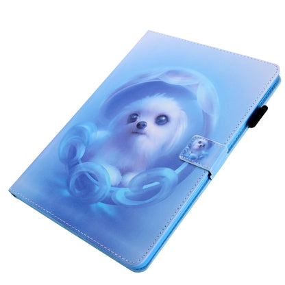 For iPad Pro 11 2024 Colored Drawing Leather Smart Tablet Case(Blue Dog) - iPad Pro 11 2024 Cases by buy2fix | Online Shopping UK | buy2fix