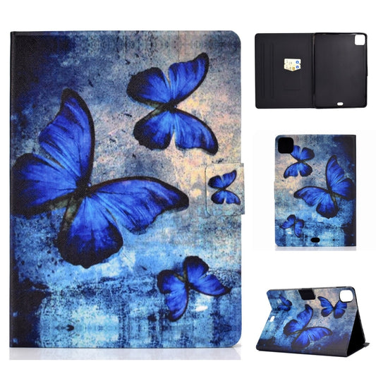 For iPad Pro 11 2024 Voltage Colored Drawing Smart Leather Tablet Case(Retro Butterflies) - iPad Pro 11 2024 Cases by buy2fix | Online Shopping UK | buy2fix