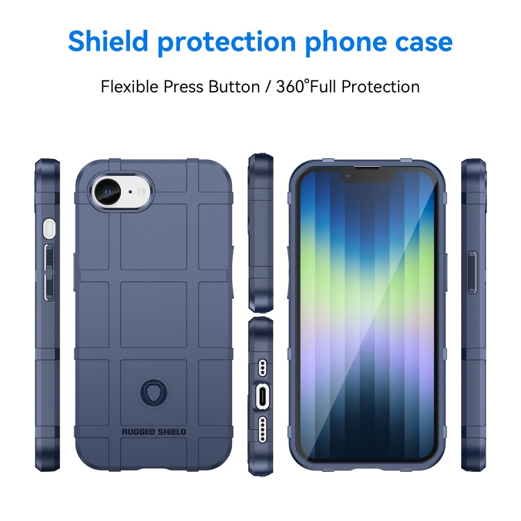 For iPhone SE 2024 Full Coverage Shockproof TPU Phone Case(Blue) - More iPhone Cases by buy2fix | Online Shopping UK | buy2fix