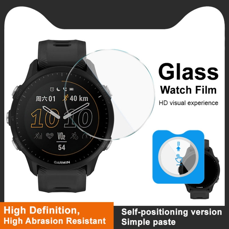 For Garmin Forerunner 955 IMAK Tempered Glass Watch Protective Film Self-contained Positioning Version - Screen Protector by imak | Online Shopping UK | buy2fix