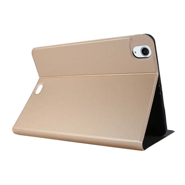 For iPad Air 13 2024 Stretch Voltage Plain Leather Smart Tablet Case(Gold) - iPad Air 13 2024 Cases by buy2fix | Online Shopping UK | buy2fix