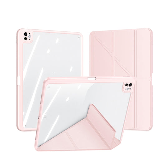 For iPad Pro 13 2024 DUX DUCIS Magi Series Smart Leather Tablet Case(Pink) - iPad Pro 13 2024 Cases by DUX DUCIS | Online Shopping UK | buy2fix