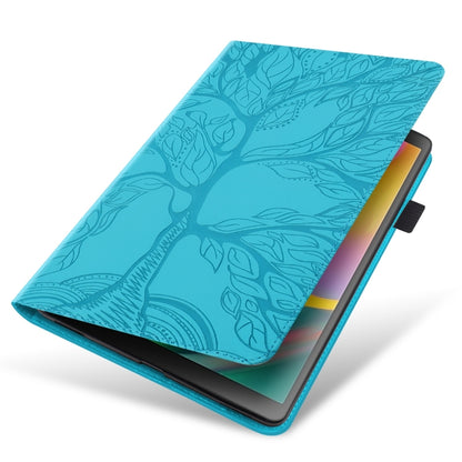 For iPad Pro 13 2024 Tree Life Series Embossed Smart Leather Tablet Case(Lake Blue) - iPad Pro 13 2024 Cases by buy2fix | Online Shopping UK | buy2fix