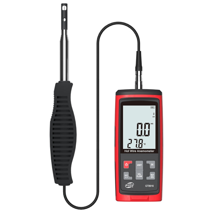 BENETECH GT8616 Handheld Digital LCD Hot Wire Anemometer - Tachometers & Anemometer by BENETECH | Online Shopping UK | buy2fix