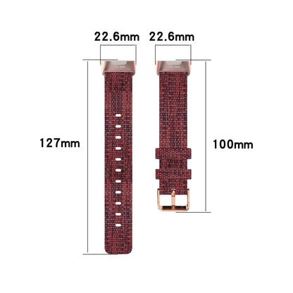 For Fitbit Charge 4 / Charge 3 / Charge3 SE Braided Nylon Watch Band Plastic Head, Size: Free Size(Purple) - Watch Bands by buy2fix | Online Shopping UK | buy2fix