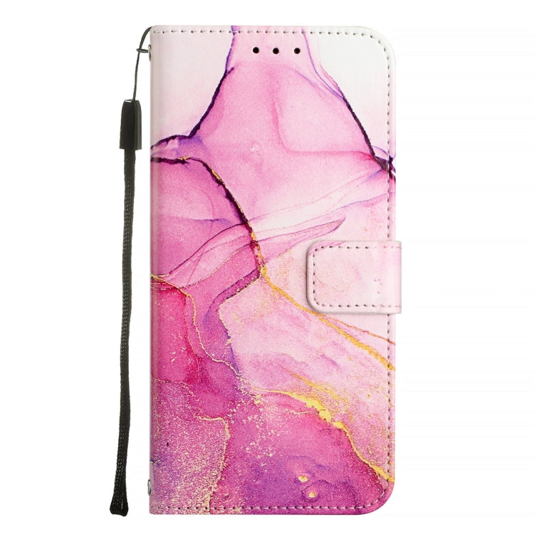 For Blackview Shark 8 PT003 Marble Pattern Flip Leather Phone Case(Pink Purple Gold) - More Brand by buy2fix | Online Shopping UK | buy2fix