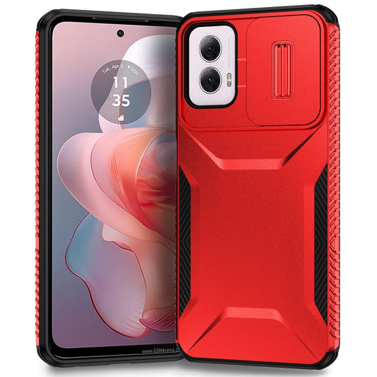 For Motorola Moto G Power 5G 2024 Sliding Camshield Phone Case(Red) - Motorola Cases by buy2fix | Online Shopping UK | buy2fix