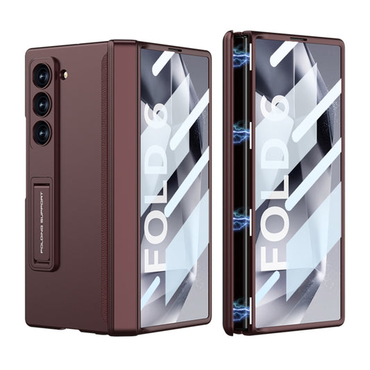 For Samsung Galaxy Z Fold6 GKK Integrated Full Coverage Magnetic Fold Phone Case(Wine Red) - Galaxy Z Fold6 5G Cases by GKK | Online Shopping UK | buy2fix