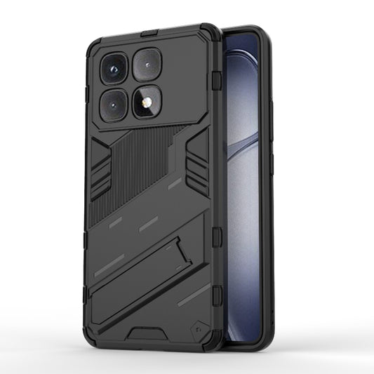 For Redmi K70 Ultra Global Punk Armor 2 in 1 PC + TPU Phone Case with Holder(Black) - Xiaomi Cases by buy2fix | Online Shopping UK | buy2fix