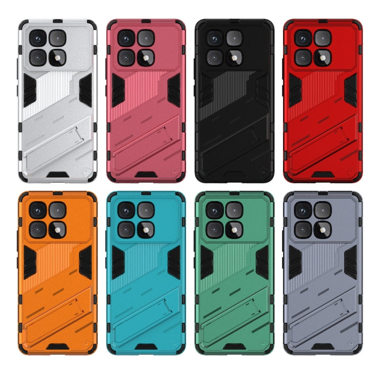 For Redmi K70 Ultra Global Punk Armor 2 in 1 PC + TPU Phone Case with Holder(Orange) - Xiaomi Cases by buy2fix | Online Shopping UK | buy2fix