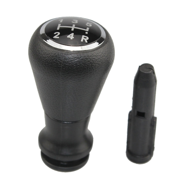For Citroen C4 / Peugeot 307 Car Gear Lever Knob Leather Gear Shift Knob, with Converter(Black) - Shift Knob by buy2fix | Online Shopping UK | buy2fix