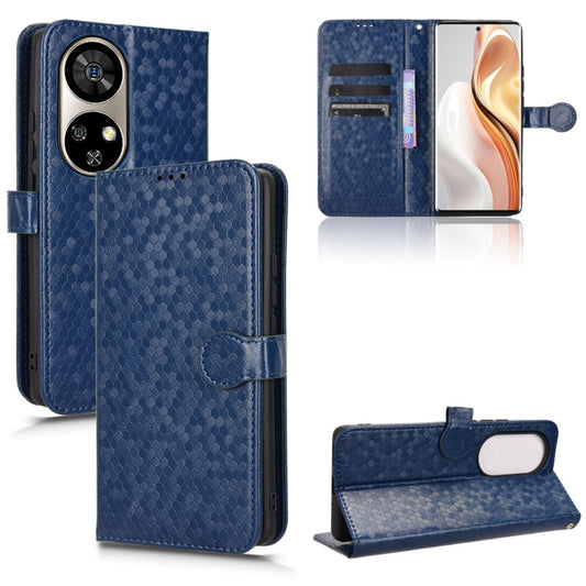 For Ulefone Note 17 Pro Honeycomb Dot Texture Leather Phone Case(Blue) - Ulefone Cases by buy2fix | Online Shopping UK | buy2fix