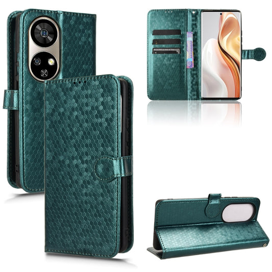 For Ulefone Note 17 Pro Honeycomb Dot Texture Leather Phone Case(Green) - Ulefone Cases by buy2fix | Online Shopping UK | buy2fix