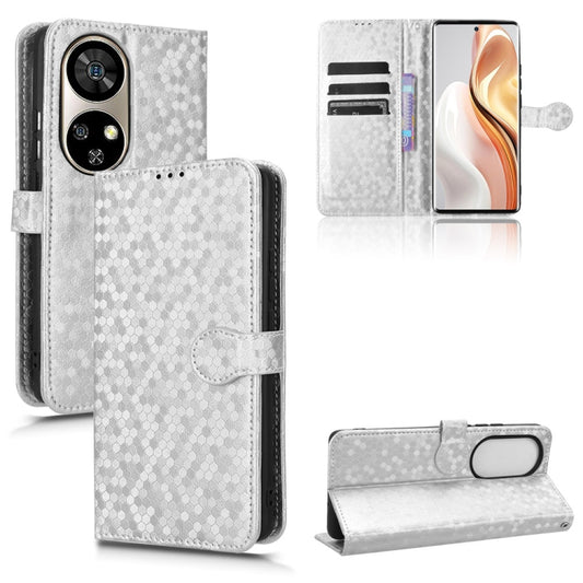 For Ulefone Note 17 Pro Honeycomb Dot Texture Leather Phone Case(Silver) - Ulefone Cases by buy2fix | Online Shopping UK | buy2fix