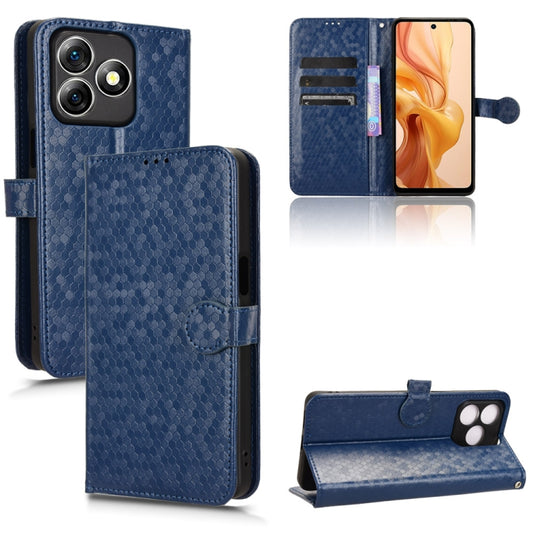 For Ulefone Note 18 Ultra Honeycomb Dot Texture Leather Phone Case(Blue) - Ulefone Cases by buy2fix | Online Shopping UK | buy2fix