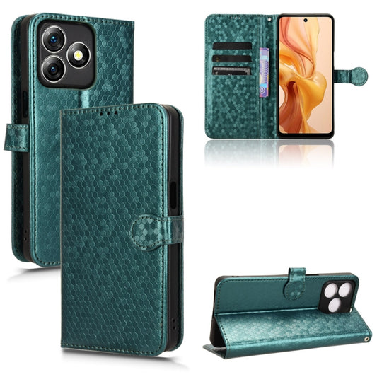 For Ulefone Note 18 Ultra Honeycomb Dot Texture Leather Phone Case(Green) - Ulefone Cases by buy2fix | Online Shopping UK | buy2fix