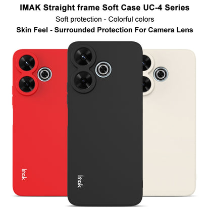 For Xiaomi Poco M6 4G IMAK UC-4 Series Straight Edge TPU Soft Phone Case(White) - Xiaomi Cases by imak | Online Shopping UK | buy2fix