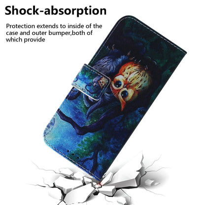 For Xiaomi Redmi K70 Pro / K70 Coloured Drawing Flip Leather Phone Case(Oil Painting Owl) - K70 Cases by buy2fix | Online Shopping UK | buy2fix