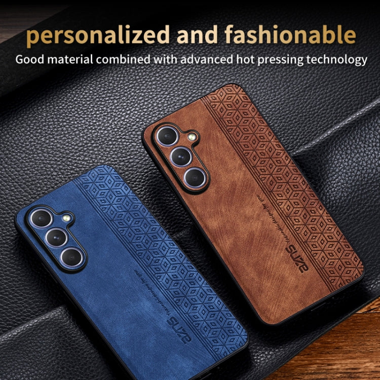 For Samsung Galaxy S25 5G AZNS 3D Embossed Skin Feel Phone Case(Sapphire Blue) - Galaxy S25 5G Cases by AZNS | Online Shopping UK | buy2fix