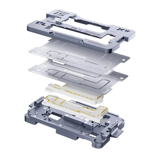 QianLi iSocket Series 8 in 1 Motherboard Layered Test Stand For iPhone 15 Series - Repair Platform by QIANLI | Online Shopping UK | buy2fix