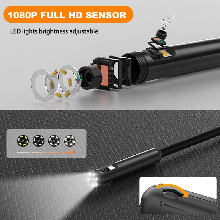 Y15 3.9mm Single Camera WiFi Connected Hard Cable HD Industrial Endoscope, Length:5m(Black) -  by buy2fix | Online Shopping UK | buy2fix