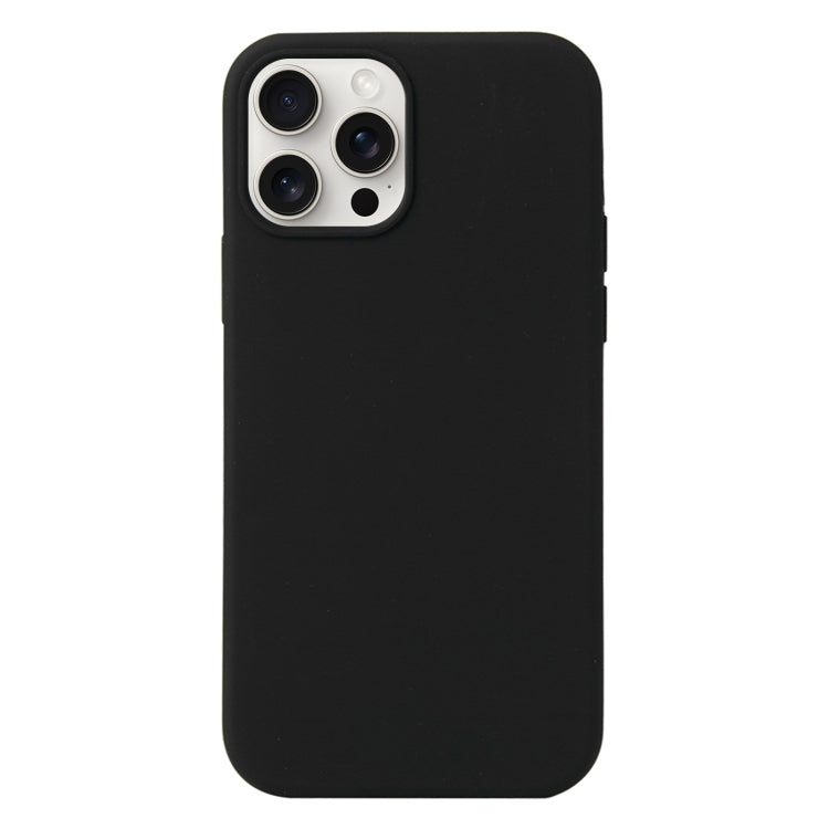 For iPhone 16 Pro Liquid Silicone Phone Case(Black) - iPhone 16 Pro Cases by buy2fix | Online Shopping UK | buy2fix