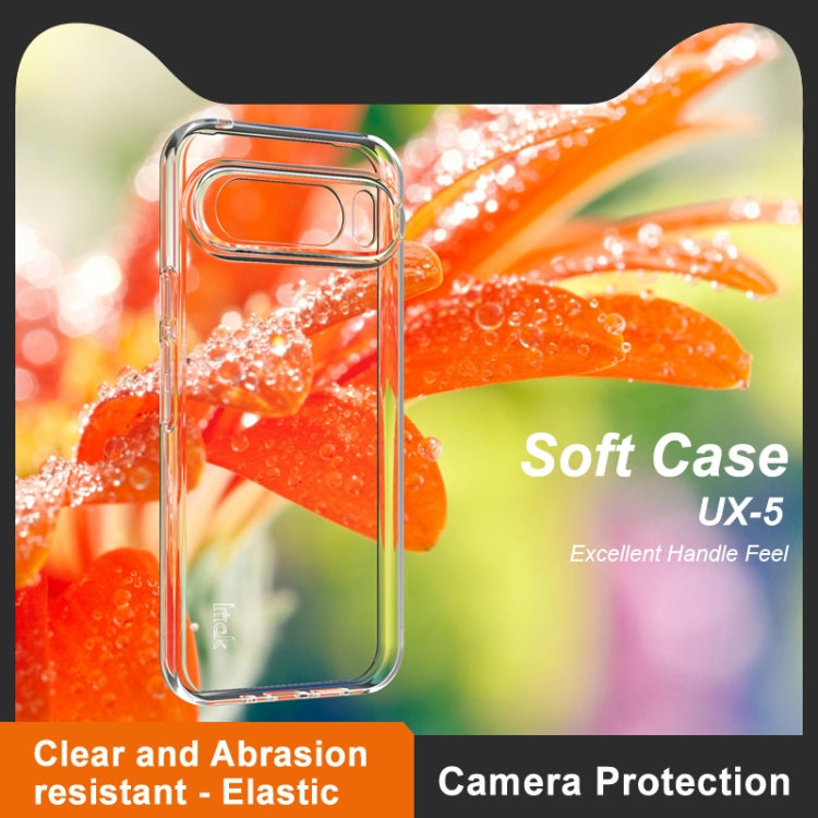 For Google Pixel 9 Pro XL IMAK UX-5 Series Transparent Shockproof TPU Protective Phone Case(Transparent) - Google Cases by imak | Online Shopping UK | buy2fix