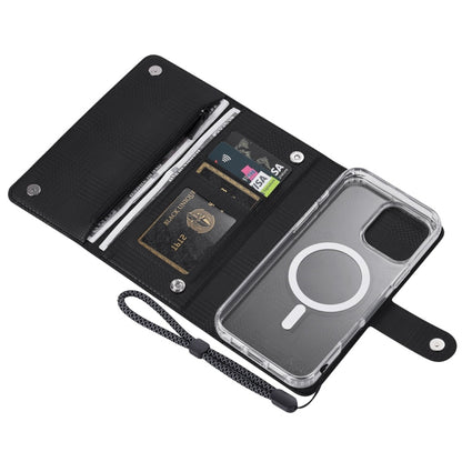 For iPhone 14 ViLi GHB-C Series RFID MagSafe Magnetic Flip Leather Phone Case(Black) - iPhone 14 Cases by ViLi | Online Shopping UK | buy2fix