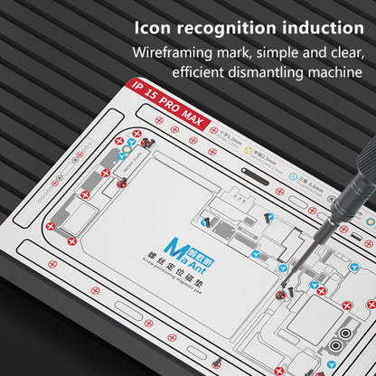 For iPhone 14 MaAnt Double-sided Screw Positioning Flexible Soft Magnetic Pad - Magnetic Screws Mat by buy2fix | Online Shopping UK | buy2fix