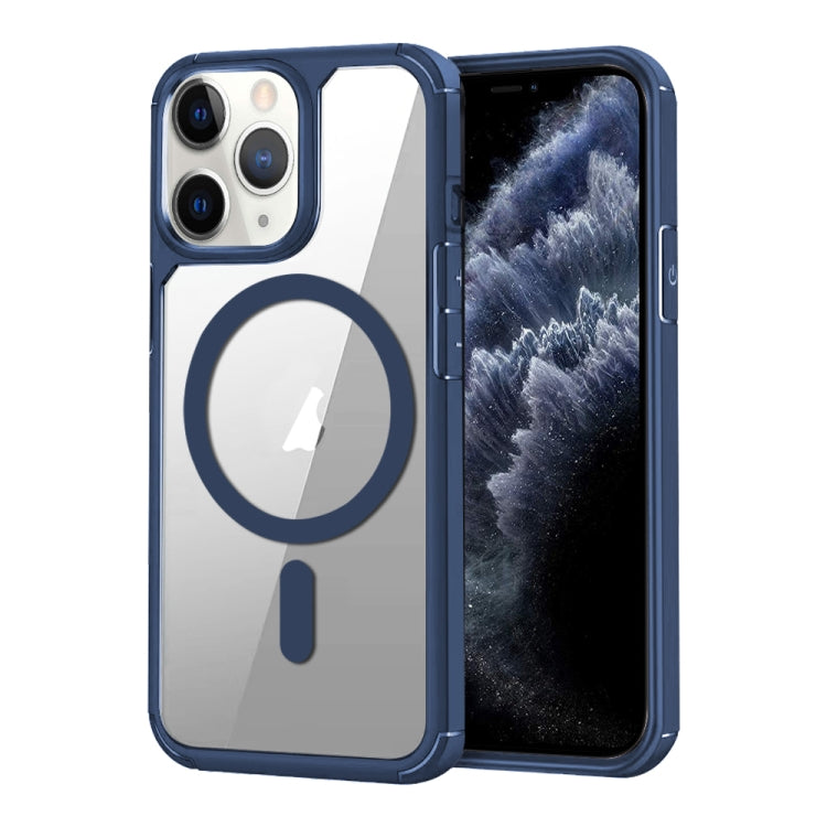 For iPhone 11 Pro MagSafe Acrylic Hybrid TPU Phone Case(Royal Blue) - iPhone 11 Pro Cases by buy2fix | Online Shopping UK | buy2fix