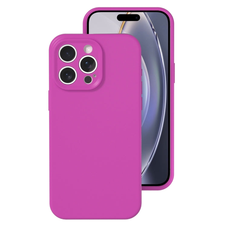 For iPhone 16 Pro Precise Hole Liquid Silicone Jelly Color Full Coverage Phone Case(Dragon Fruit Color) - iPhone 16 Pro Cases by buy2fix | Online Shopping UK | buy2fix